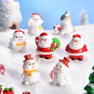1 Piece Resin C=hristmas Ornaments Decorations Panda Rabbit Snowman Santa Claus Snowmen In All Shapes And Sizes