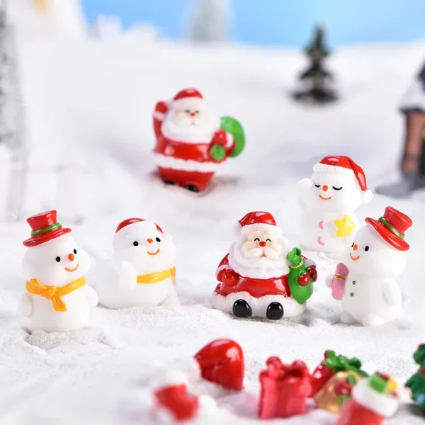 1 Piece Resin C=hristmas Ornaments Decorations Panda Rabbit Snowman Santa Claus Snowmen In All Shapes And Sizes - Image 2