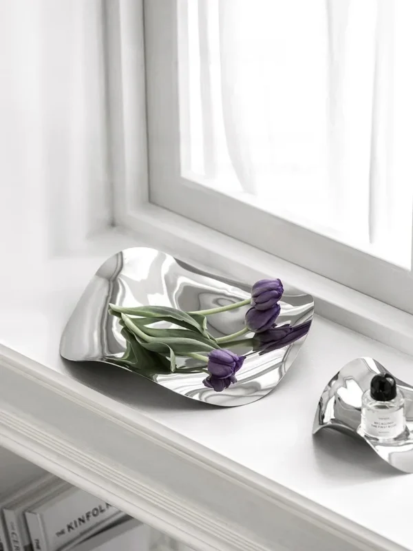Stainless Steel Dish Serving Bowl Decorative Tray for Fruit Dessert Snack Home Décor Table Decoration Scandinavian Style Gifts - Image 4
