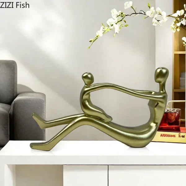 Family Parent Child Character Resin Statue Desk Decoration Crafts Ornaments Abstract Figures Sculpture Room Aesthetic Decor - Image 4
