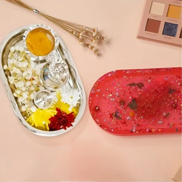 Oval Silicone Resin Mold - User-Friendly, Durable DIY Craft Tool for Jewelry & Home Décor, Perfect for Beginners & Pros - Image 4