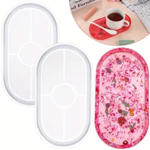 Oval Silicone Resin Mold - User-Friendly, Durable DIY Craft Tool for Jewelry & Home Décor, Perfect for Beginners & Pros
