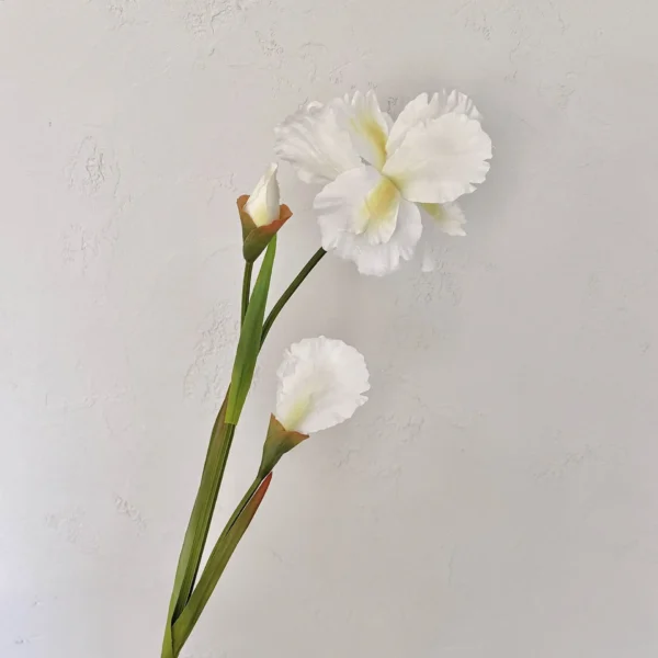 31.5 Inch Artificial Iris Flower Faux Floral Oil Painting Style for Home Hotel Décor Soft Decoration Photography Prop - Image 6